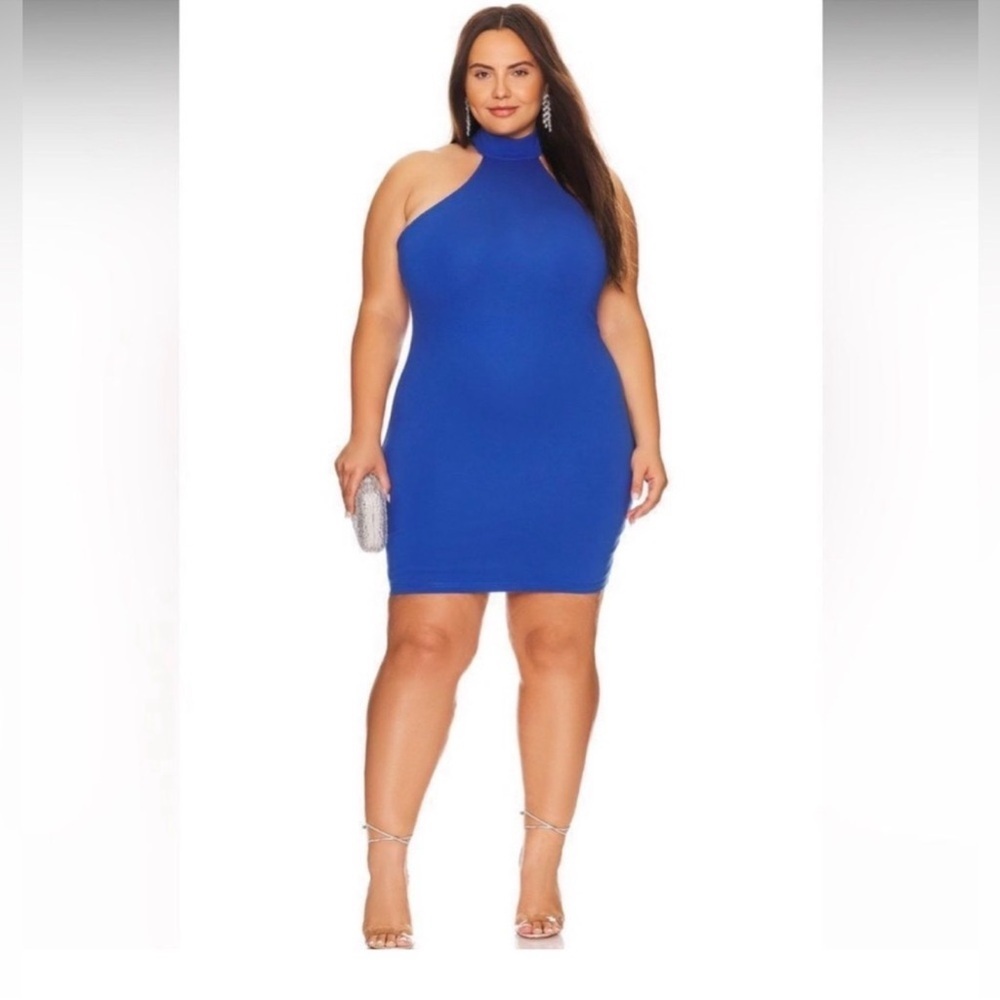 NWT Remi x Revolve Carli Mini Dress in Bright Blue Size 1X‎